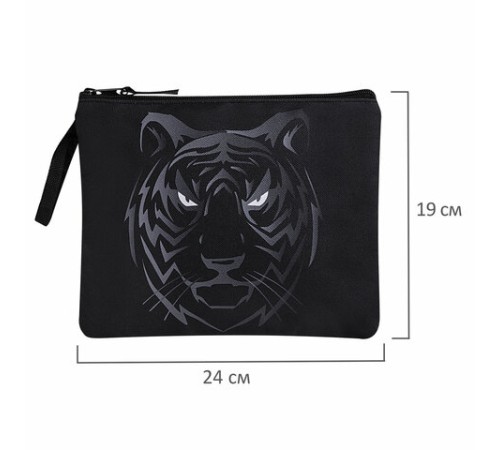 Папка для тетрадей BRAUBERG А5, 1 отделение, полиэстер, на молнии, с ручкой, 