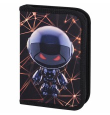 Пенал BRAUBERG, 1 отделение, 2 откидные планки, полиэстер, 21х14 см, 