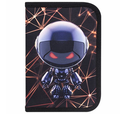 Пенал BRAUBERG, 1 отделение, 2 откидные планки, полиэстер, 21х14 см, 