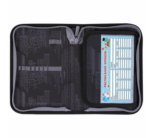 Пенал BRAUBERG, 1 отделение, 1 откидная планка, полиэстер, 21х14 см, 
