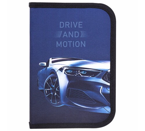 Пенал BRAUBERG с наполнением, 1 отделение, 1 откидная планка, 24 предмета, 21х14 см, 