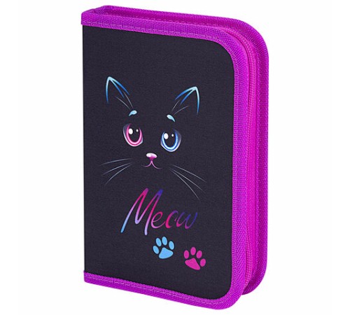 Пенал BRAUBERG, 1 отделение, полиэстер, 21х14 см, 