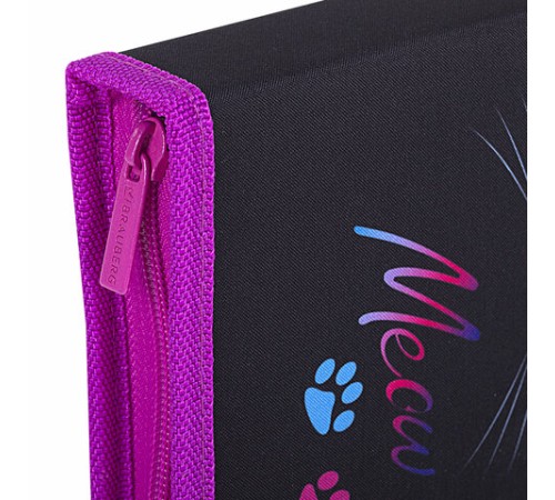 Пенал BRAUBERG, 1 отделение, полиэстер, 21х14 см, 