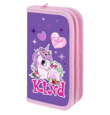 Пенал ПИФАГОР, 2 отделения, ламинированный картон, 19х11 см, 