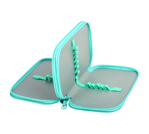 Пенал ЮНЛАНДИЯ, 2 отделения, ламинированный картон, блестки, 19х11 см, 