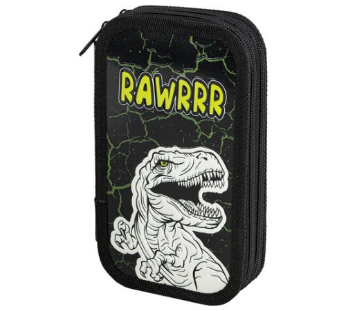 Пенал ЮНЛАНДИЯ, 2 отделения, ламинированный картон, конгрев, 19х11 см, 