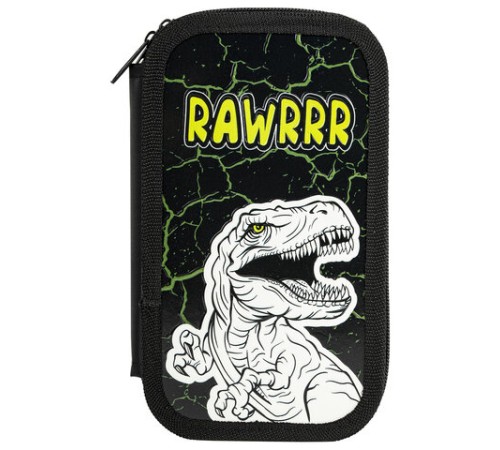 Пенал ЮНЛАНДИЯ, 2 отделения, ламинированный картон, конгрев, 19х11 см, 