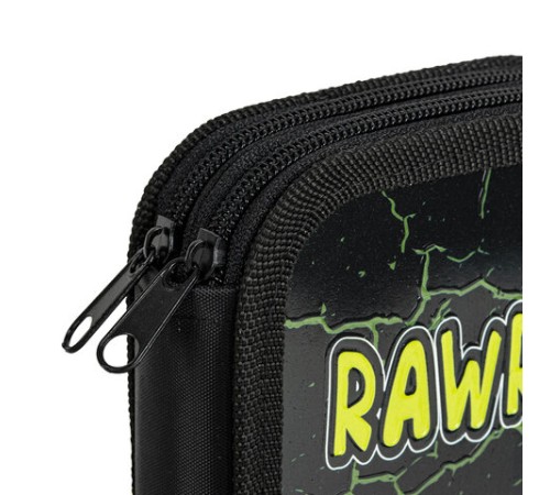 Пенал ЮНЛАНДИЯ, 2 отделения, ламинированный картон, конгрев, 19х11 см, 