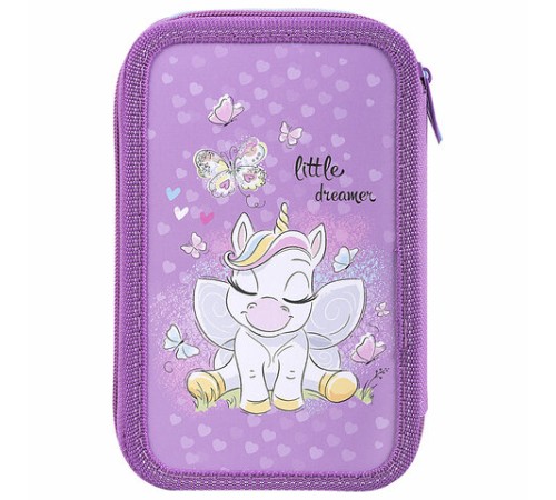 Пенал ПИФАГОР, 3 отделения, ламинированный картон, 19х11 см, 