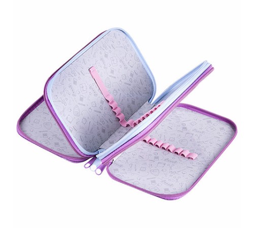 Пенал ПИФАГОР, 3 отделения, ламинированный картон, 19х11 см, 