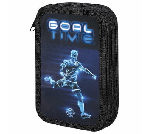 Пенал ПИФАГОР, 3 отделения, ламинированный картон, 19х11 см, 