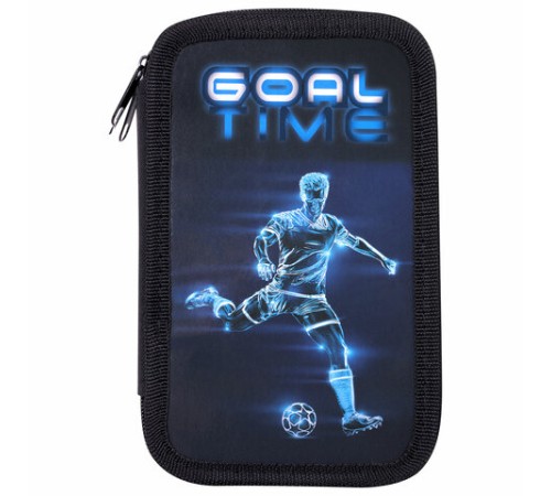 Пенал ПИФАГОР, 3 отделения, ламинированный картон, 19х11 см, 