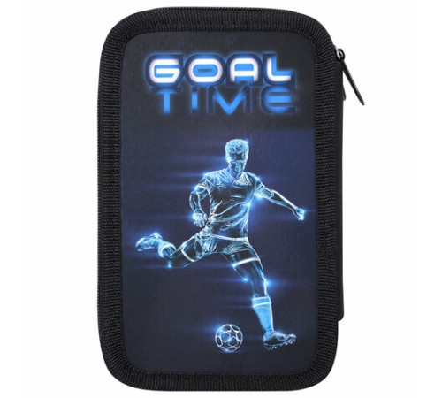 Пенал ПИФАГОР, 3 отделения, ламинированный картон, 19х11 см, 