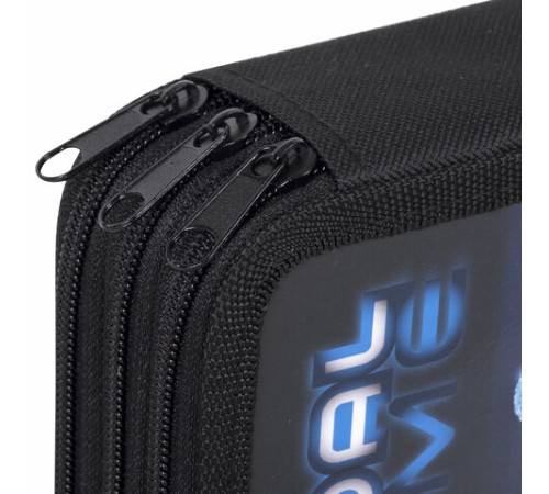 Пенал ПИФАГОР, 3 отделения, ламинированный картон, 19х11 см, 