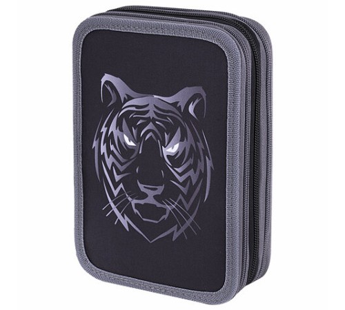 Пенал BRAUBERG, 3 отделения, полиэстер, 21х14 см, 