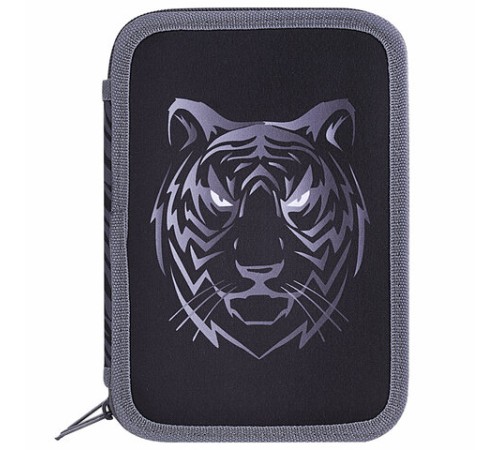 Пенал BRAUBERG, 3 отделения, полиэстер, 21х14 см, 