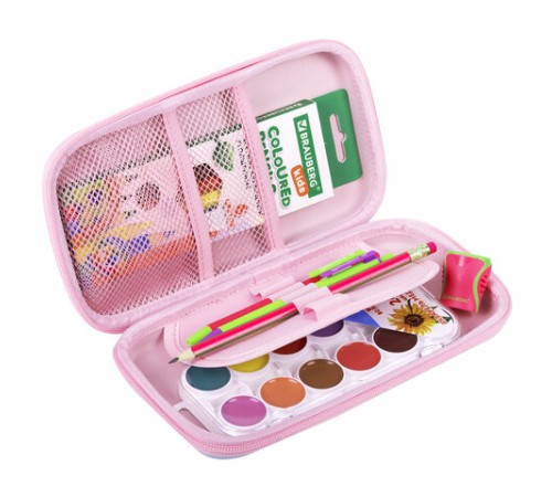 Пенал BRAUBERG SHINY, 1 отделение, 1 откидная планка, EVA, 22х13х4 см, 