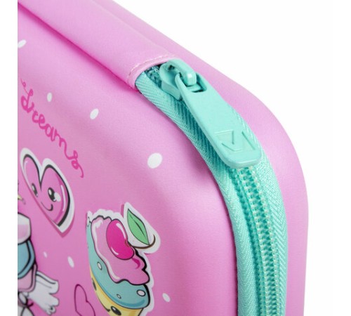 Пенал BRAUBERG KIDS большой удобный с откидной планкой, EVA, 22х15х4 см, 