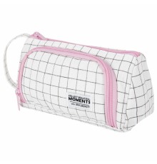 Пенал-косметичка BRAUBERG с ручкой, 1 откидная планка, полиэстер, 22x10х8 см, 