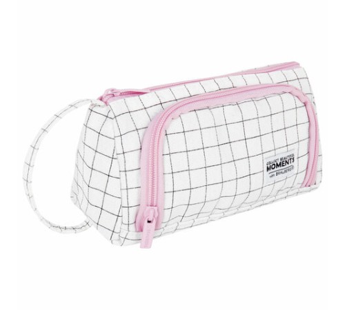 Пенал-косметичка BRAUBERG с ручкой, 1 откидная планка, полиэстер, 22x10х8 см, 