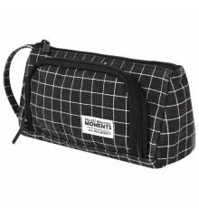 Пенал-косметичка BRAUBERG с ручкой, 1 откидная планка, полиэстер, 22x10х8 см, 