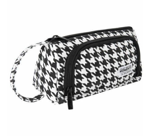 Пенал-косметичка BRAUBERG с ручкой, 1 откидная планка, полиэстер, 22x10х8 см, 