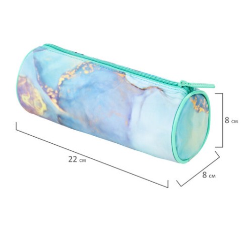 Пенал-тубус BRAUBERG, с эффектом Soft Touch, мягкий, 