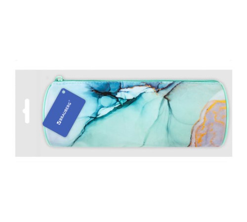 Пенал-тубус BRAUBERG, с эффектом Soft Touch, мягкий, 