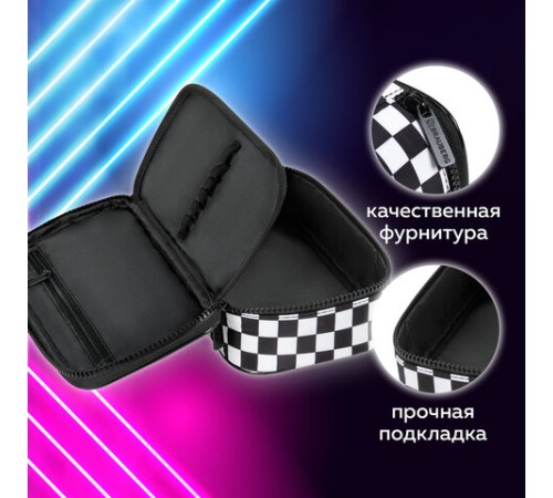 Пенал-органайзер BRAUBERG, 1 отделение, полиэстер, 22x11,5x6 см, 