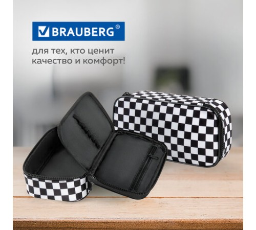 Пенал-органайзер BRAUBERG, 1 отделение, полиэстер, 22x11,5x6 см, 