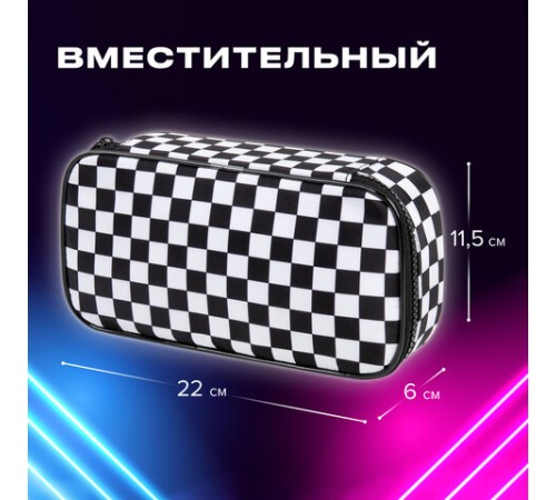 Пенал-органайзер BRAUBERG, 1 отделение, полиэстер, 22x11,5x6 см, 