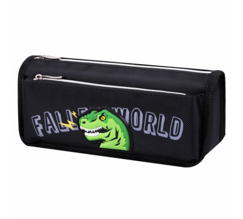 Пенал мягкий ЮНЛАНДИЯ, 2 отделения, полиэстер, 