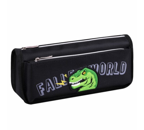 Пенал мягкий ЮНЛАНДИЯ, 2 отделения, полиэстер, 