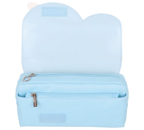 Пенал мягкий ЮНЛАНДИЯ с ручкой, 2 отделения, полиэстер, 