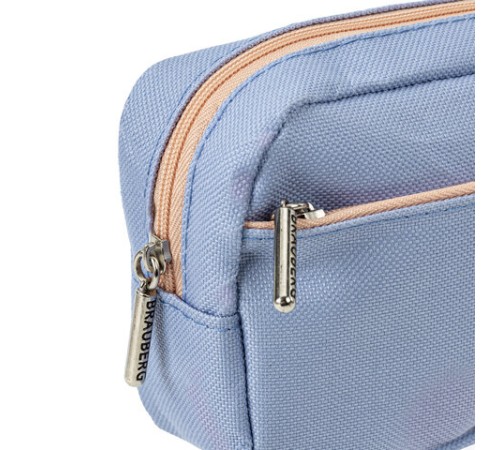 Пенал мягкий BRAUBERG, 2 отделения, ассорти 5 цветов, 