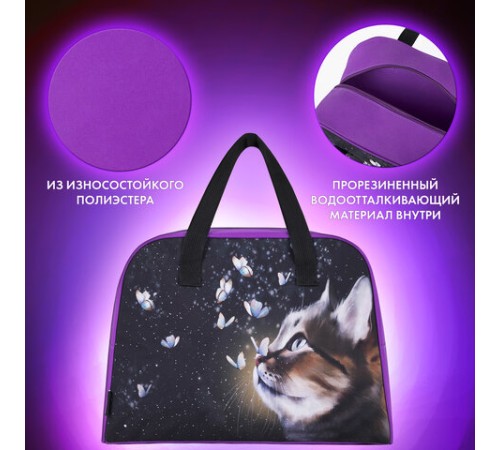 Сумка для занятий BRAUBERG с ручками, 35x25x15 см, 