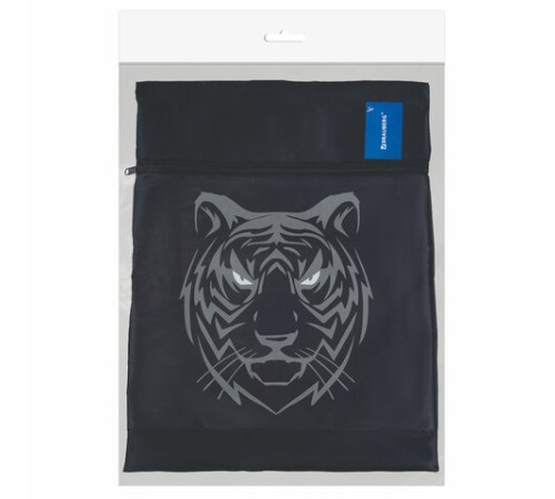 Мешок для обуви BRAUBERG, с петлёй, карман на молнии, 47х37 см, 