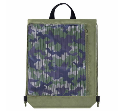 Мешок для обуви ЮНЛАНДИЯ, с ручками, боковой карман на молнии, 46х36 см, 