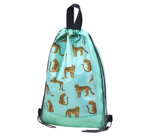 Мешок для обуви ЮНЛАНДИЯ, с ручками, боковой карман на молнии, 46х36 см, 