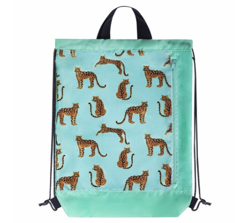 Мешок для обуви ЮНЛАНДИЯ, с ручками, боковой карман на молнии, 46х36 см, 