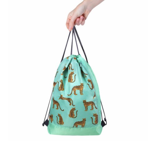 Мешок для обуви ЮНЛАНДИЯ, с ручками, боковой карман на молнии, 46х36 см, 