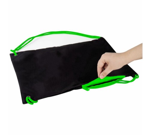 Мешок для обуви BRAUBERG плотный, карман на молнии, подкладка, 43х33 см, 