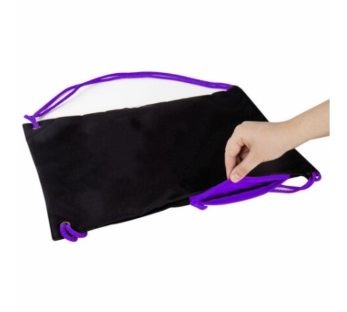 Мешок для обуви BRAUBERG плотный, карман на молнии, подкладка, 43х33 см, 