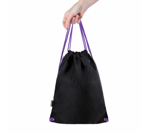 Мешок для обуви BRAUBERG плотный, карман на молнии, подкладка, 43х33 см, 