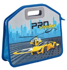 Папка-сумка ЮНЛАНДИЯ, 1 отделение, фетровые ручки, 34х30х11 см, 