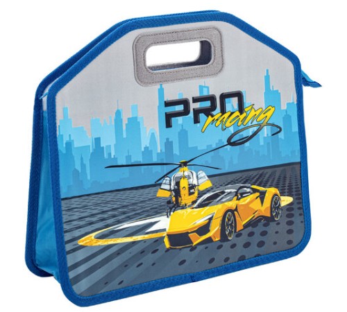 Папка-сумка ЮНЛАНДИЯ, 1 отделение, фетровые ручки, 34х30х11 см, 