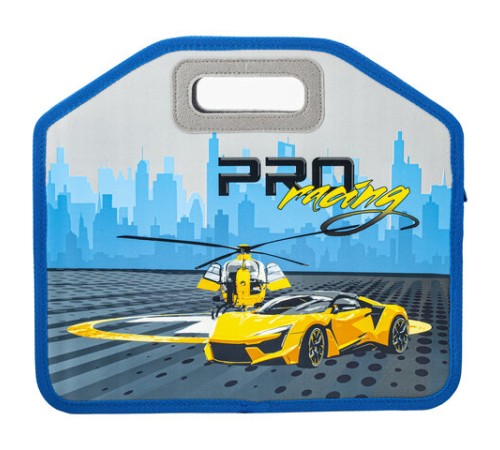 Папка-сумка ЮНЛАНДИЯ, 1 отделение, фетровые ручки, 34х30х11 см, 