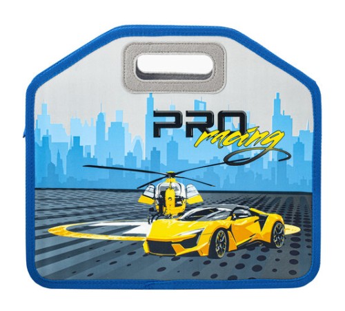 Папка-сумка ЮНЛАНДИЯ, 1 отделение, фетровые ручки, 34х30х11 см, 