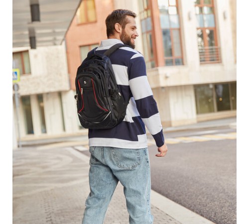 Рюкзак BRAUBERG HIGH SCHOOL универсальный, 3 отделения, 