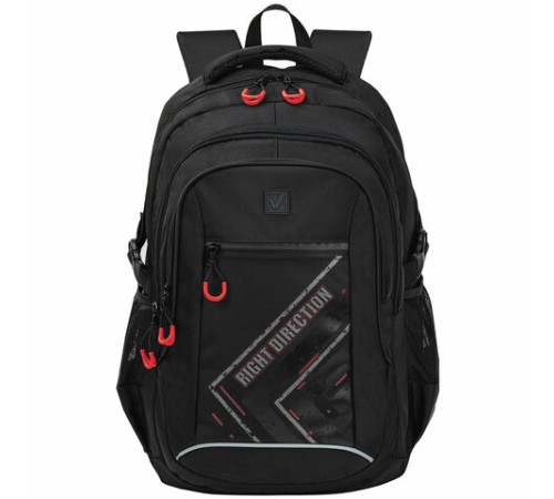Рюкзак BRAUBERG CONTENT универсальный, 3 отделения, светоотражающий принт, 